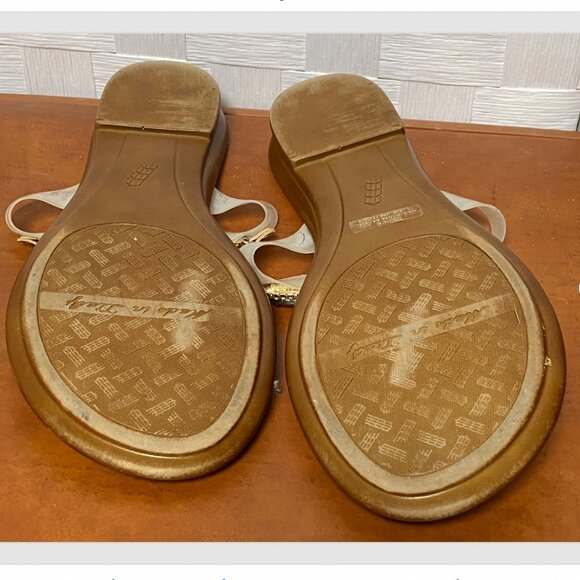 Toscanella Made In Italy Rhinestone Jeweled Open Toe Sandals Size 9.5 - Picture 3 of 6